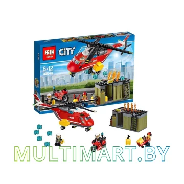 Конструктор Lepin 02046 Пожарная команда быстрого реагирования (305 деталей) картинка 2